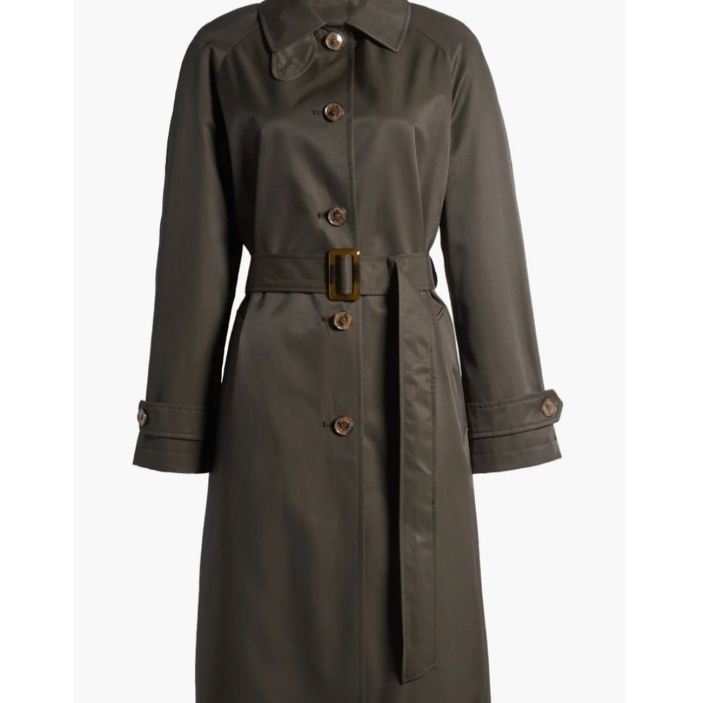 Lauren Ralph Lauren Water Resistant Belted Single Breasted Trench Coat Size S